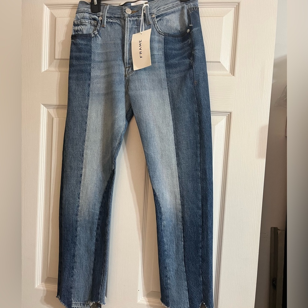 Frame   Nouveau Le Mix Colorblock Jeans size 25